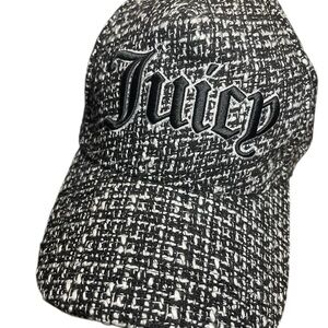 Juicy Couture Monochrome Tweed Cap